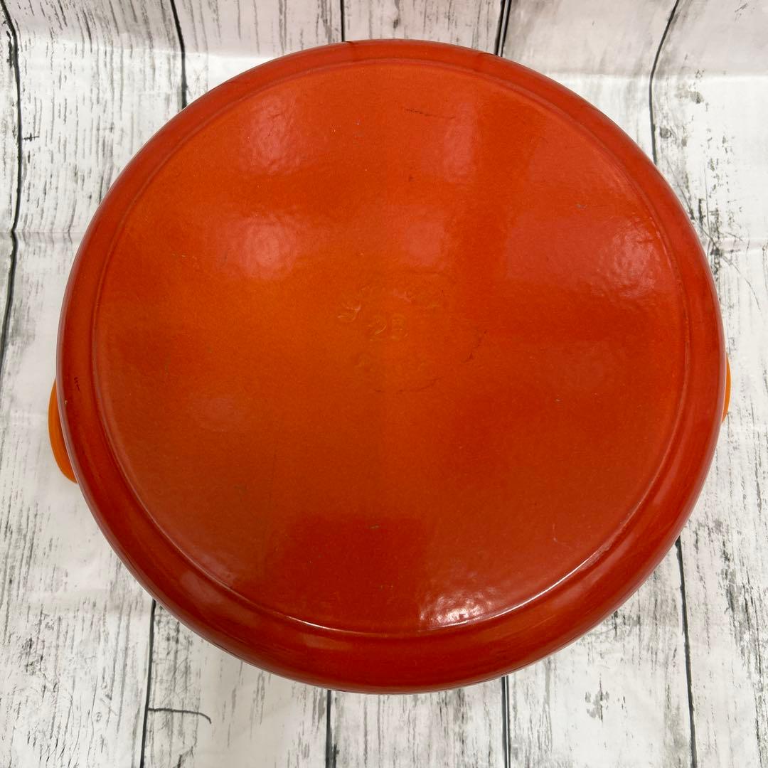 美品　使用5回ほど　ル・クルーゼ28cm 両手鍋　オレンジ