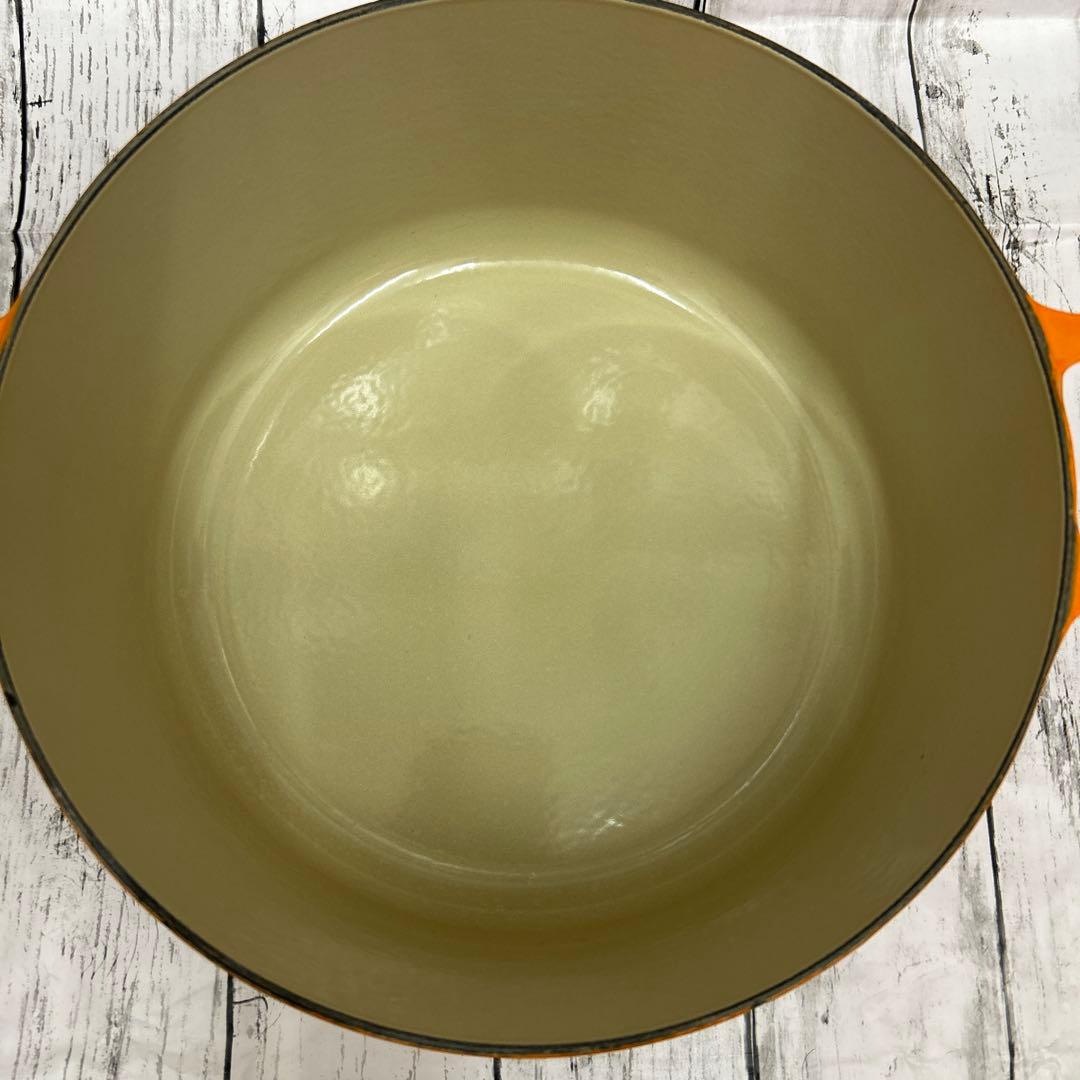 美品　使用5回ほど　ル・クルーゼ28cm 両手鍋　オレンジ