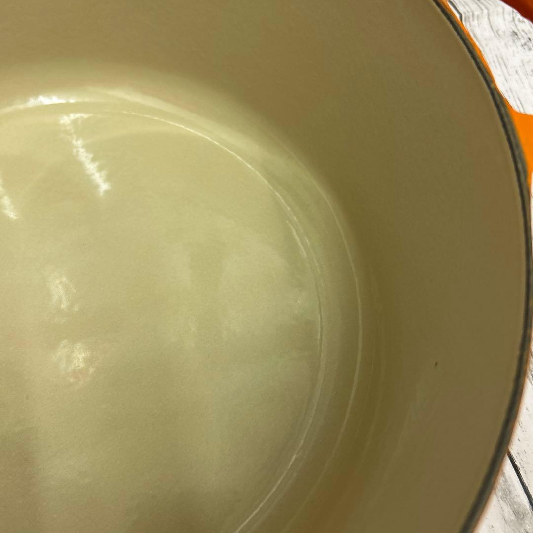 美品　使用5回ほど　ル・クルーゼ28cm 両手鍋　オレンジ