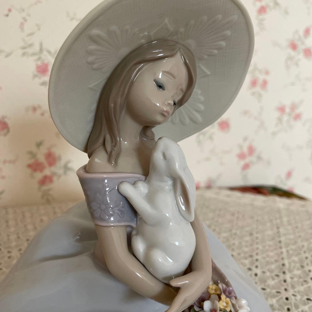 リヤドロ　￼lladro バニーkiss 6741絶版￼