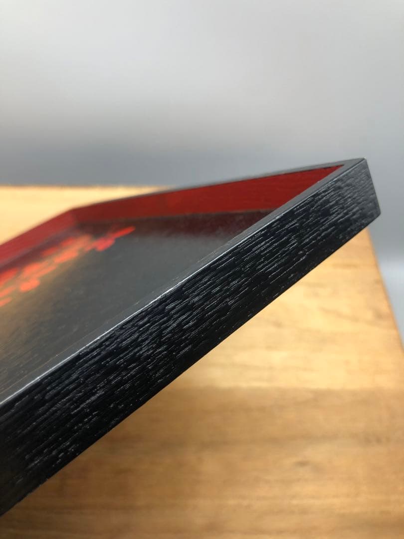 新品未使用木箱入り山田平安堂漆器膳絵違い5種セット宮内庁御用達伝統工芸品