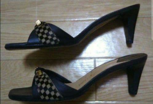 2503　ルイヴィトン　ミュール　ハラコ　23.5　極美品