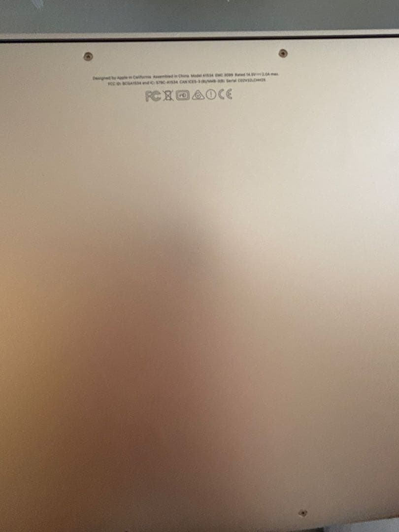 MacBook Retina 2017年最終モデル A1534 256GB