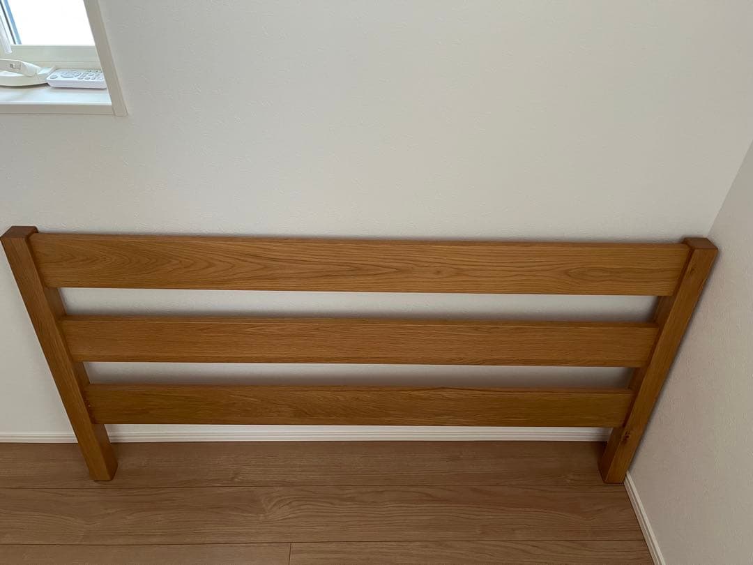 無印良品　木製ベッド　オーク材　突板　ダブル