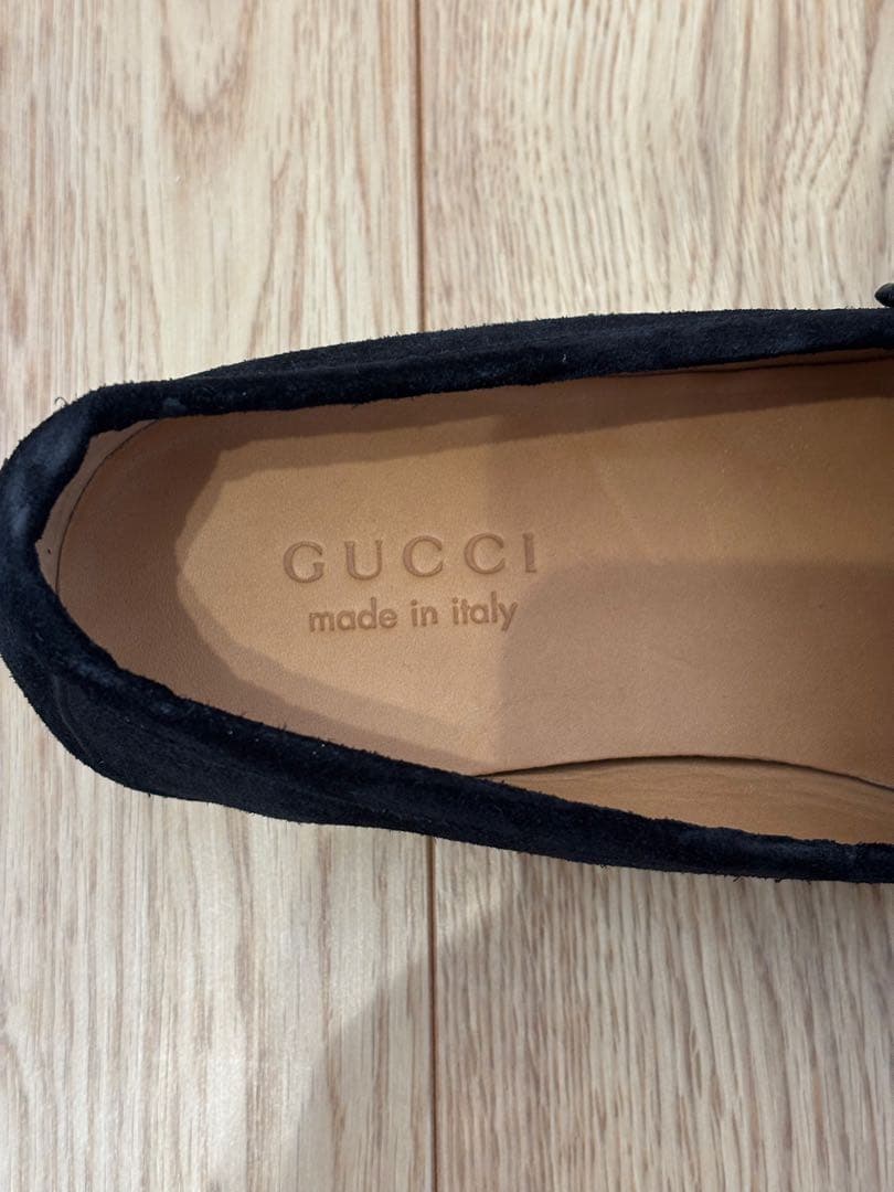 ✨新品未使用✨GUCCI ホースビットローファー 黒銀 10 2/1 28.5
