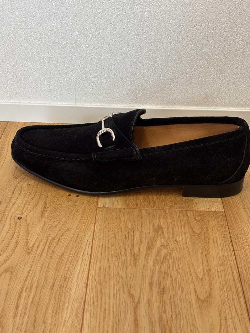 ✨新品未使用✨GUCCI ホースビットローファー 黒銀 10 2/1 28.5