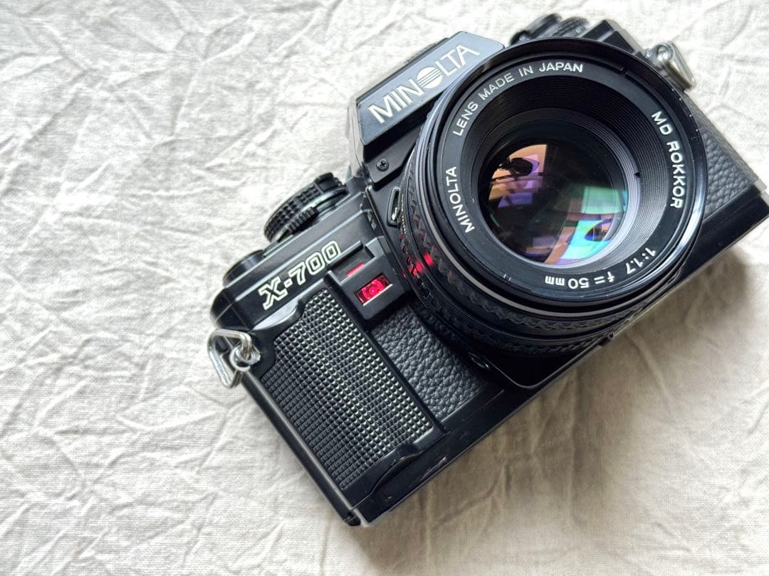 ⌘完動品！ モルト交換済！作例あり MINOLTA X-700 単焦点レンズ付⌘