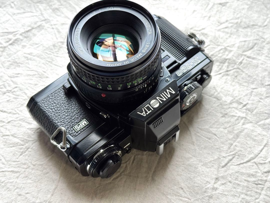 ⌘完動品！ モルト交換済！作例あり MINOLTA X-700 単焦点レンズ付⌘