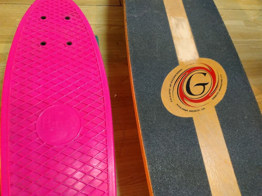 ペニー　グラビティ　サーフスケボー　サーフィン　スケートボードセット　交渉　手渡