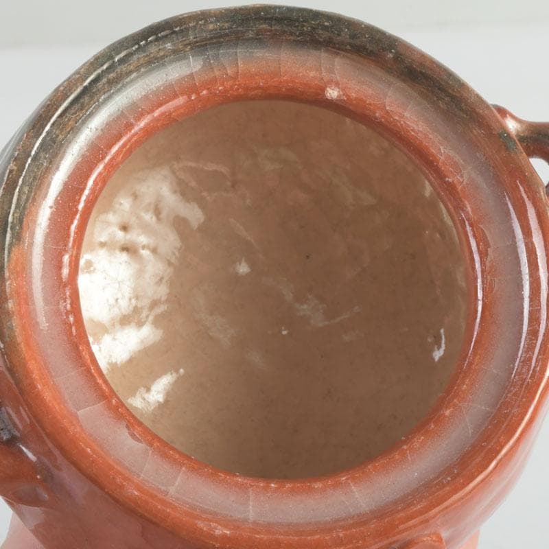 茶道具　川崎和楽造　赤楽　大渡茶入　共箱　V　9461