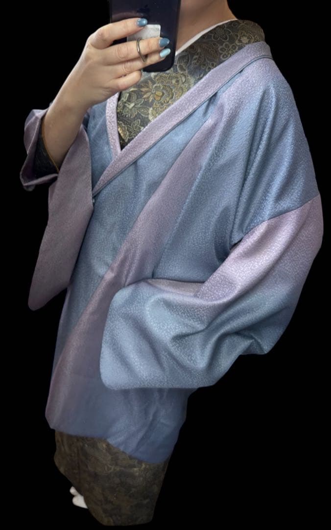 お値下げ軽やかさを兼ね備えた洗える 美しいグラデーションの道中着コート