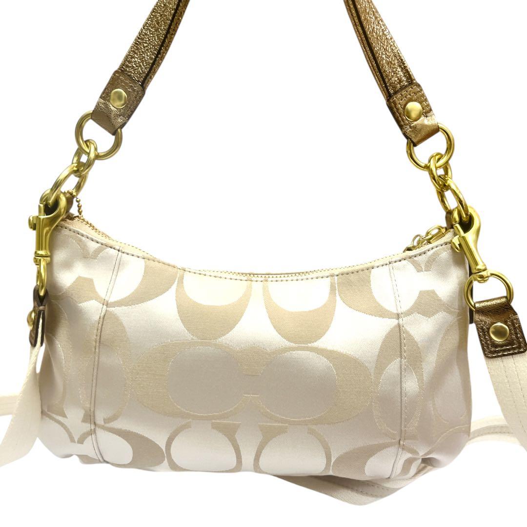 【極美品】COACH ポピー ショルダーバッグ ワンショルダー シグネチャー