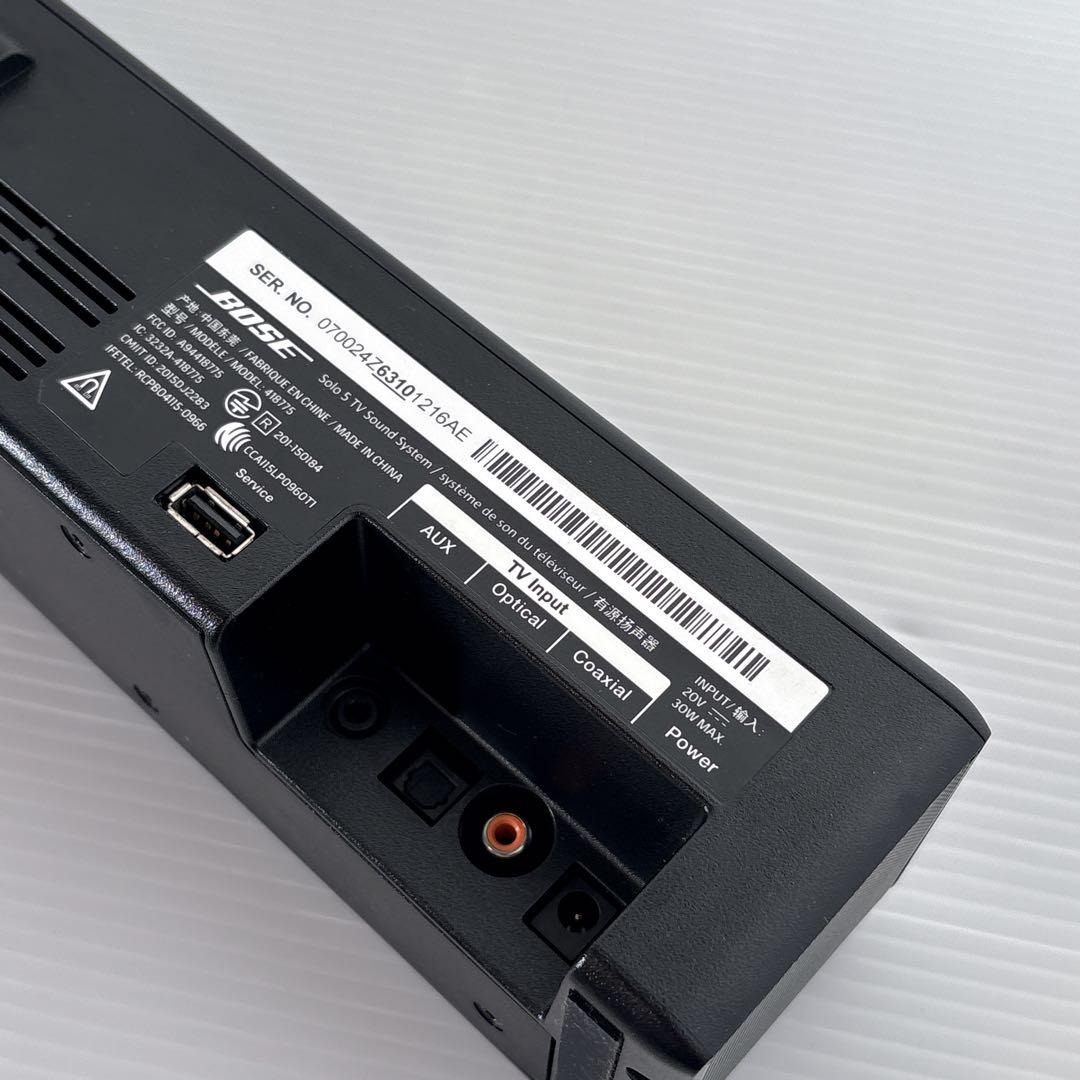 【美品】 動作品 BOSE サウンドバー Solo 5 418775