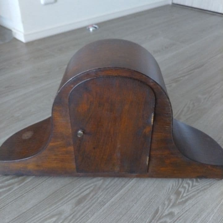 イギリスアンティーク1931年 アナログ時計 木製阪急「英国アンティーク展」購入