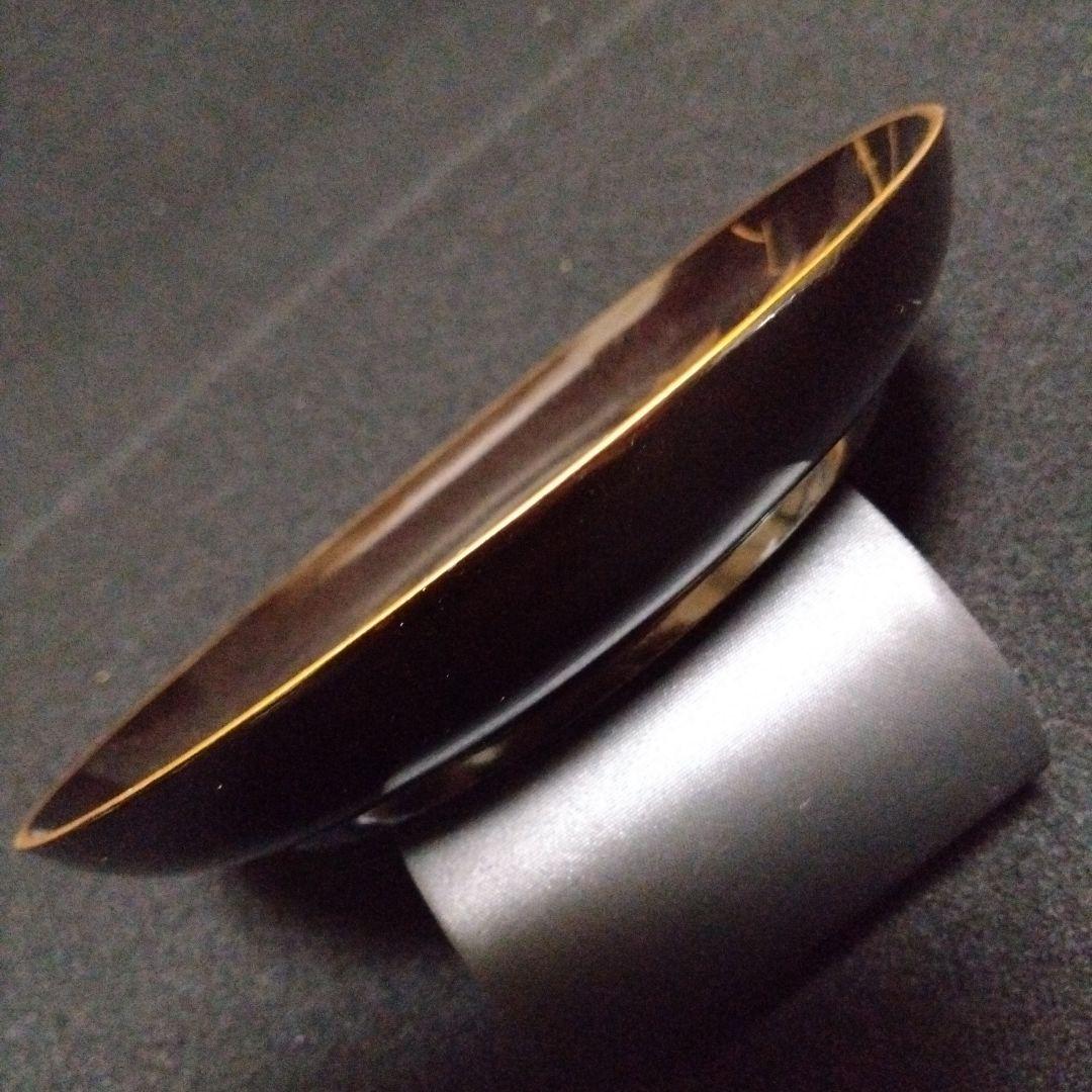 【漆器】輪島塗　江戸期　金蒔絵　金縁　本漆塗　紅葉鳥紋様