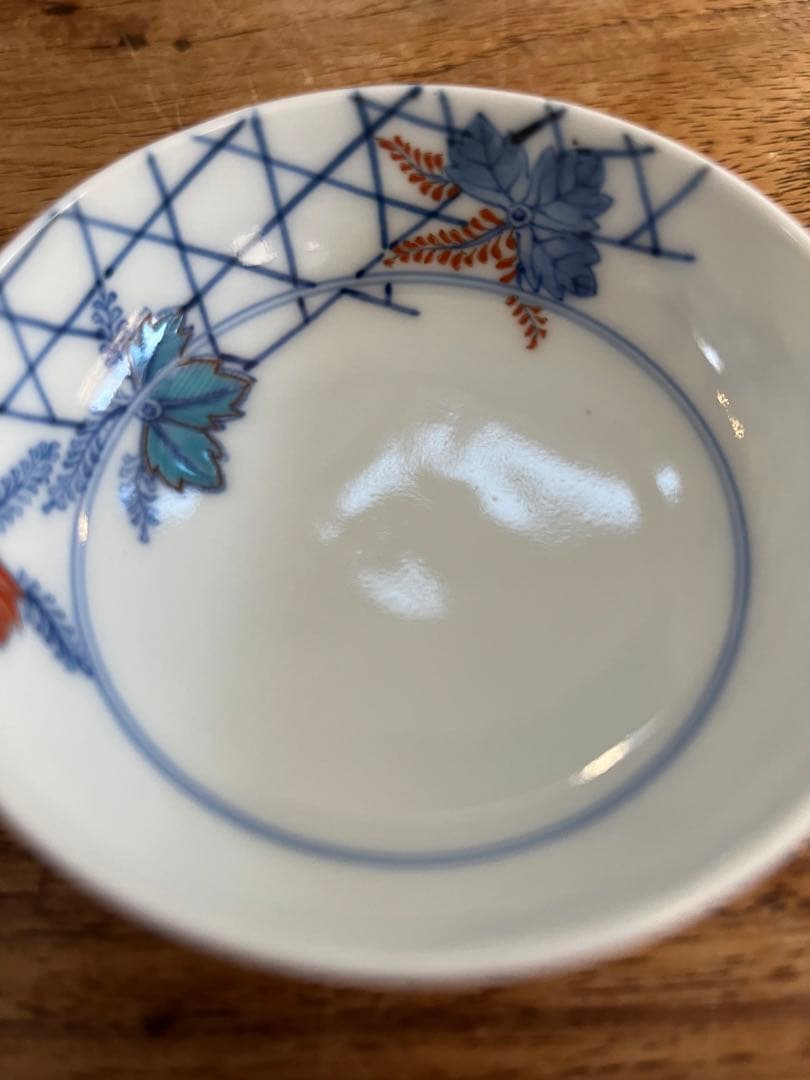 人間国宝　酒井田柿右衛門　13代　桐錦絵　豆皿　小鉢