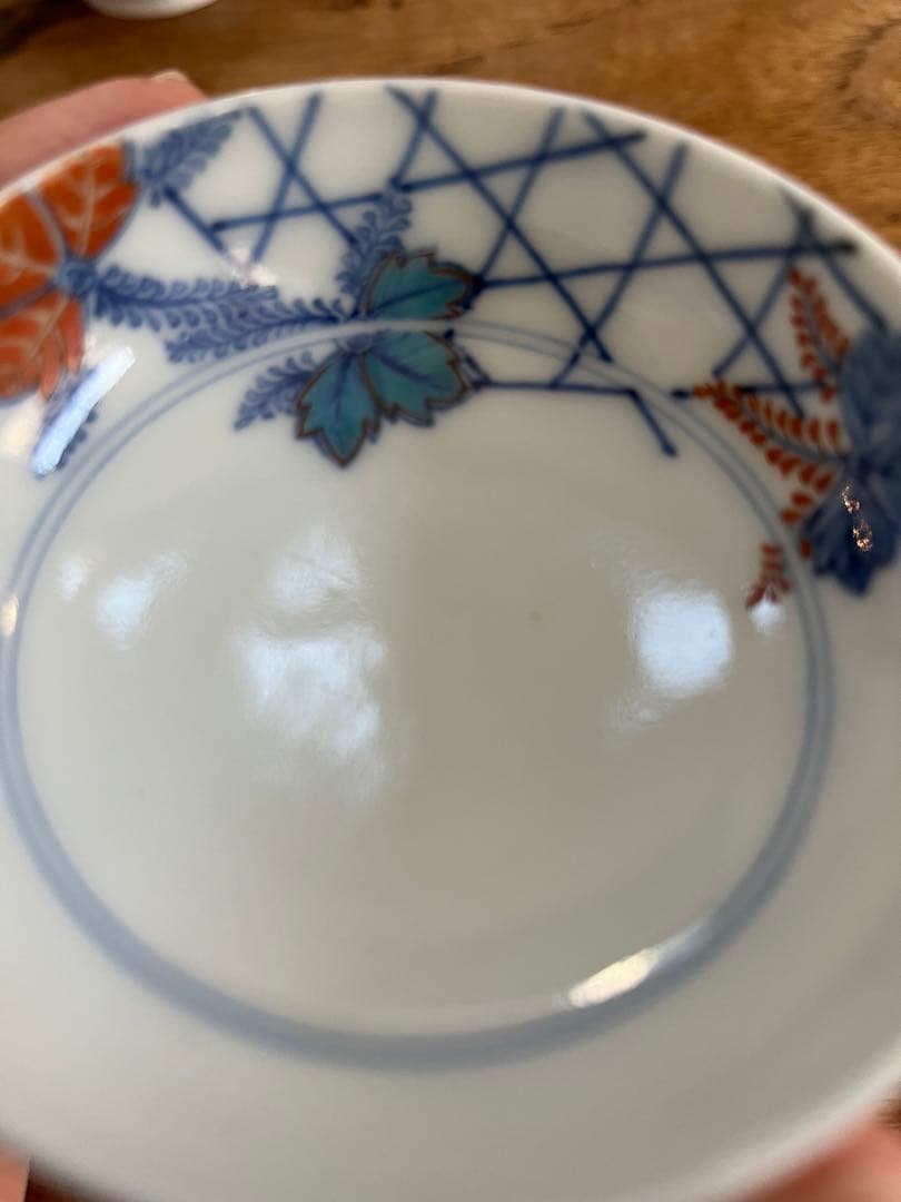 人間国宝　酒井田柿右衛門　13代　桐錦絵　豆皿　小鉢