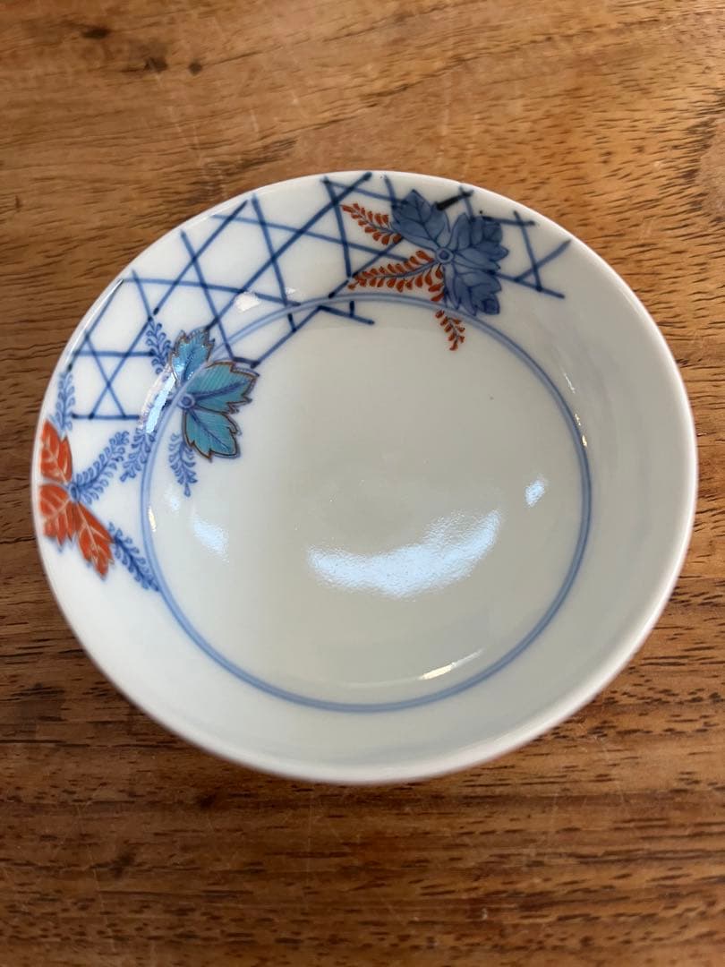 人間国宝　酒井田柿右衛門　13代　桐錦絵　豆皿　小鉢