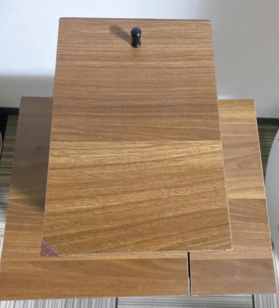 コンパクトドレッサー スツール付 鏡一面 シンプル モダン ダークブラウン