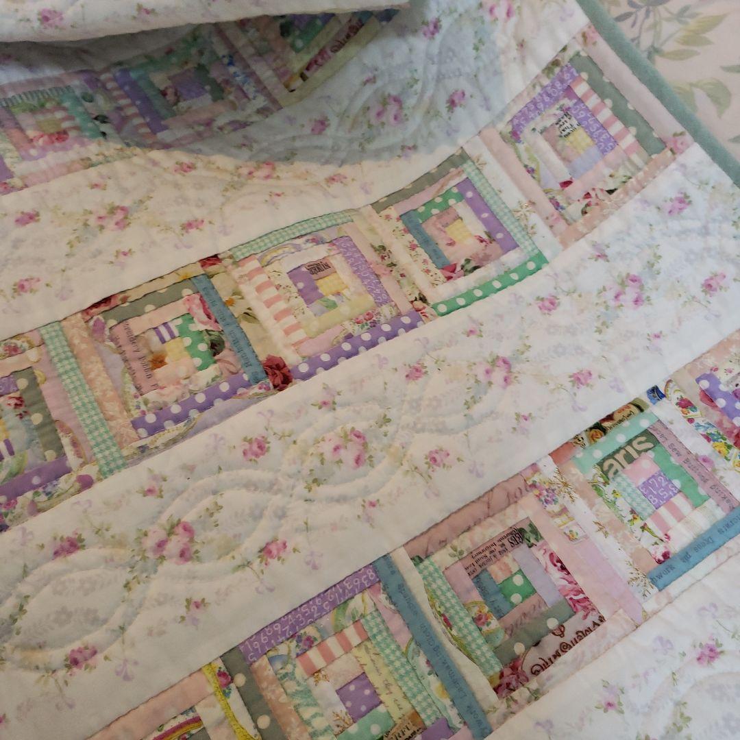 ❣️パッチワークキルト❣️爽やかキルト❣️リバーシブル