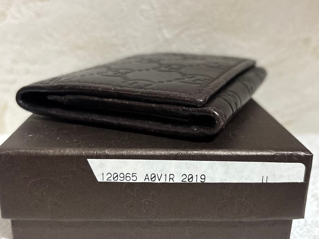 GUCCI ダークブラウン 名刺入れ 120965 A0V1R 2019