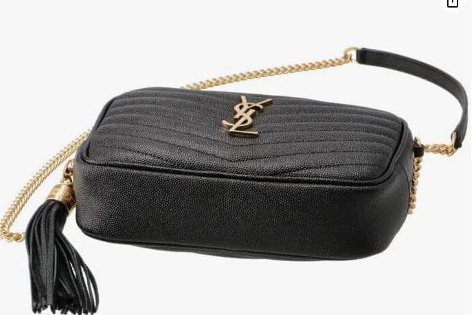 ★週末限定価格　YSL キルティングボディバッグ 黒