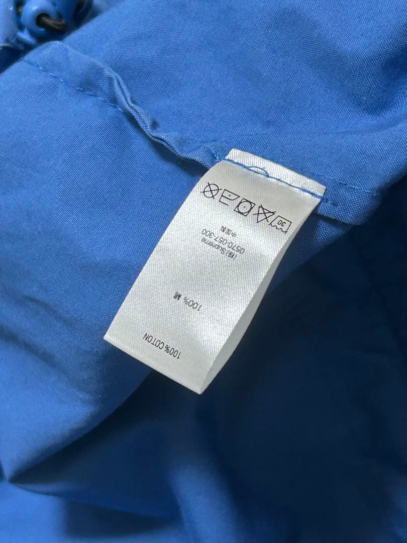 Supreme フード付きナイロンジャケット S 青