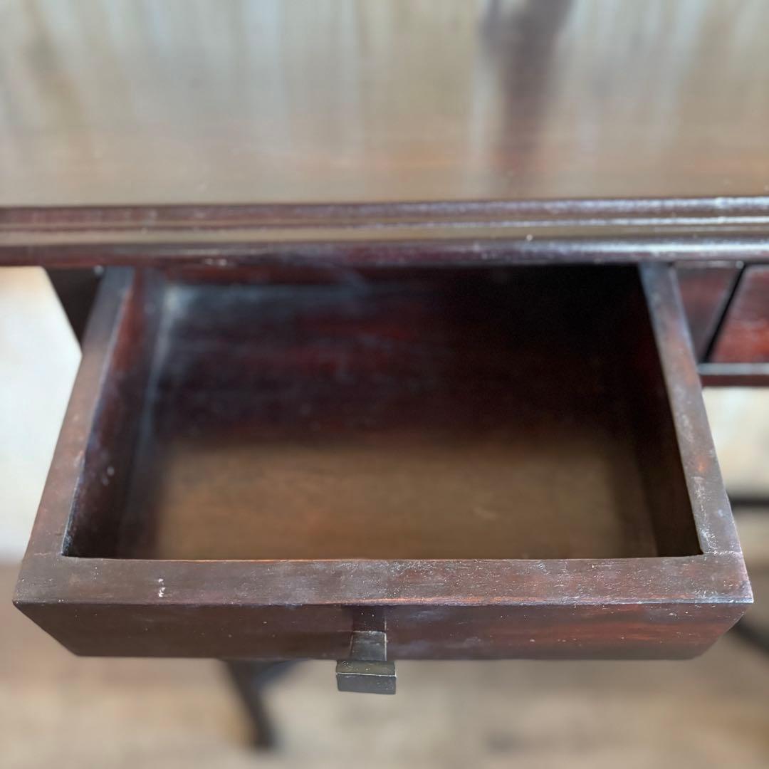 クラシック　コンソールテーブル　無垢材