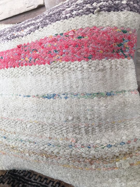 ビンテージラグ　トルコラグ　オールドキリム　クッションカバー40×40