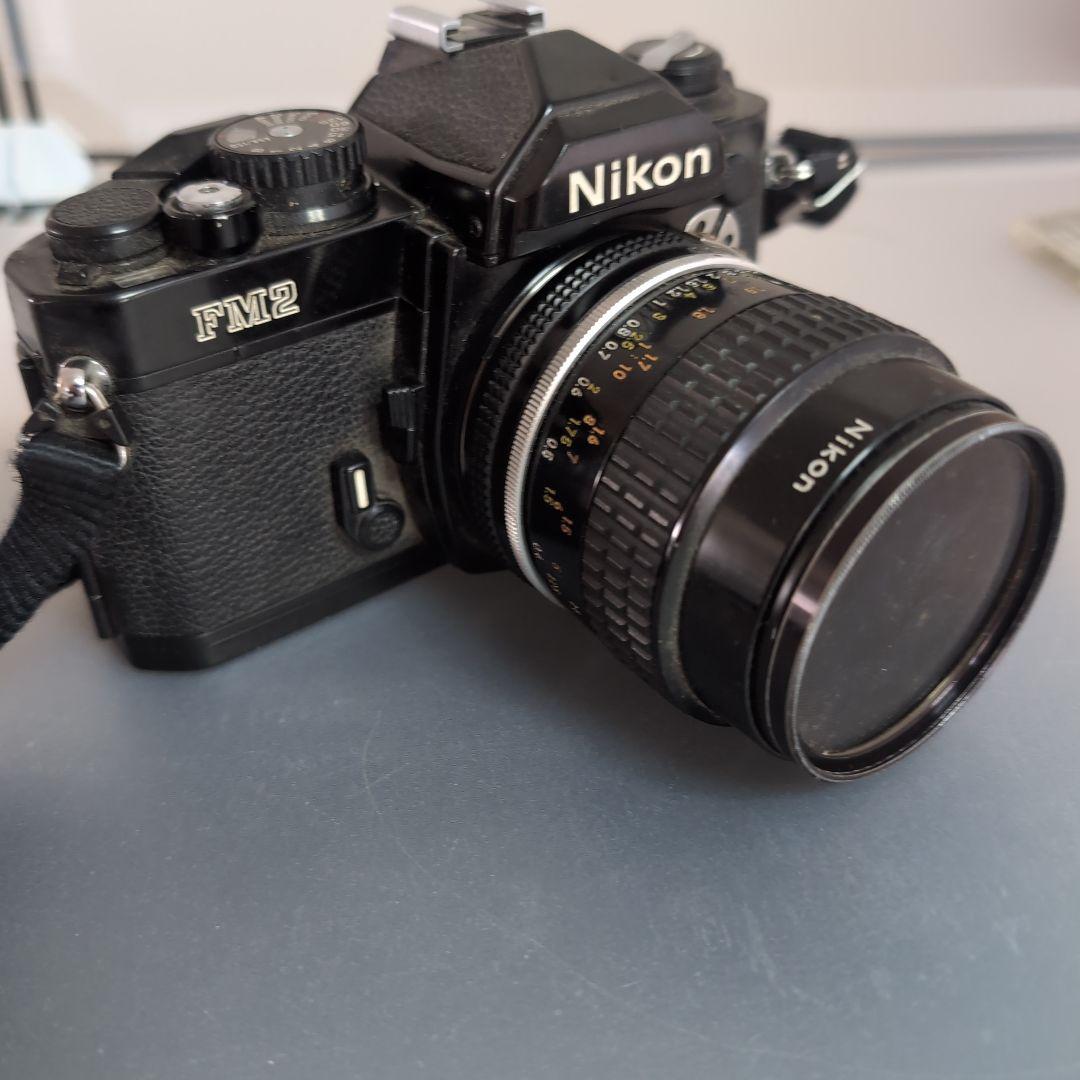 NIKON FM2 ニコン 一眼レフフィルムカメラ55mm・レンズ付きジャンク