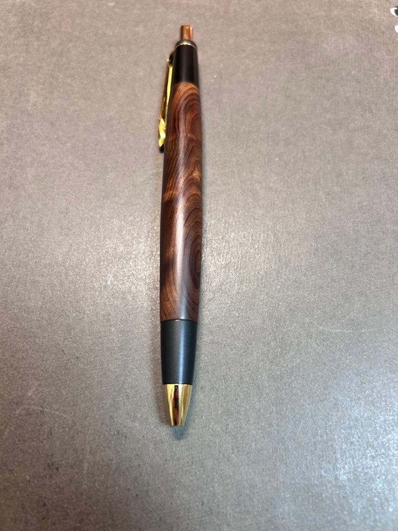 [断捨離中しゃあ] 屋久杉工房京 BP ボールペン 光明瘤 真鍮金具