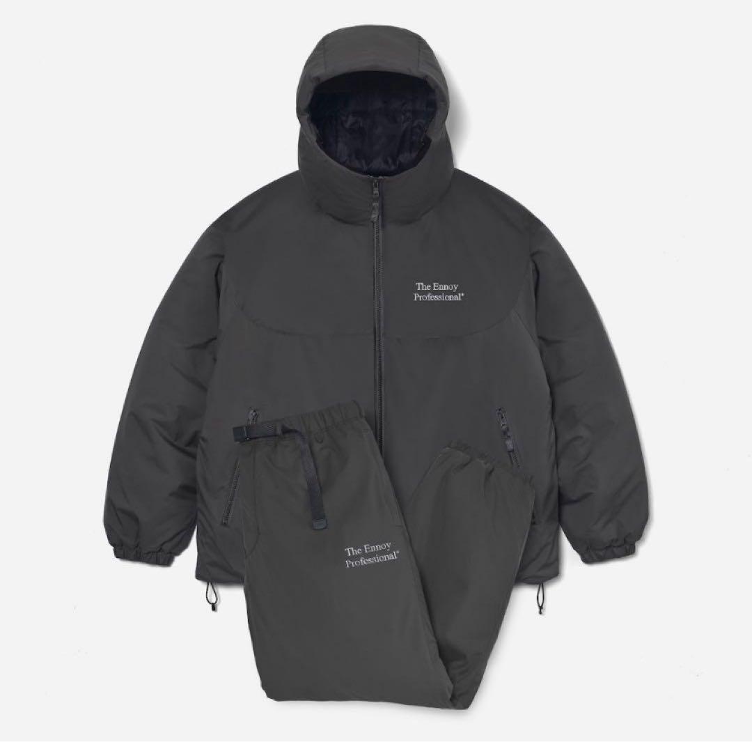 ENNOYスタイリスト私物PADDED NYLON (GRAY)セットアップ