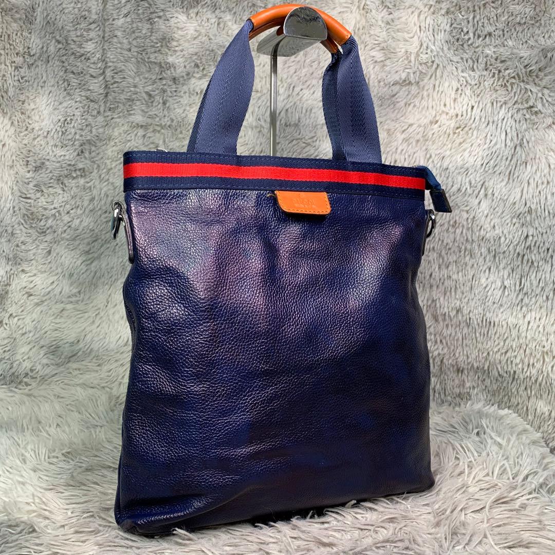 美品 GUCCI グッチ トートバッグ ショルダーバッグ シェリーライン