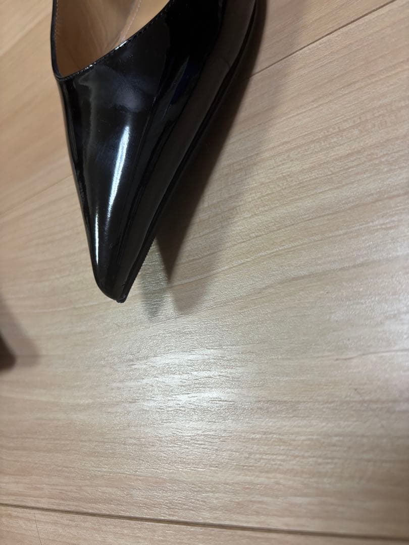 PELLICO ブラック ポインテッドトゥ ミュール　サイズ37.5