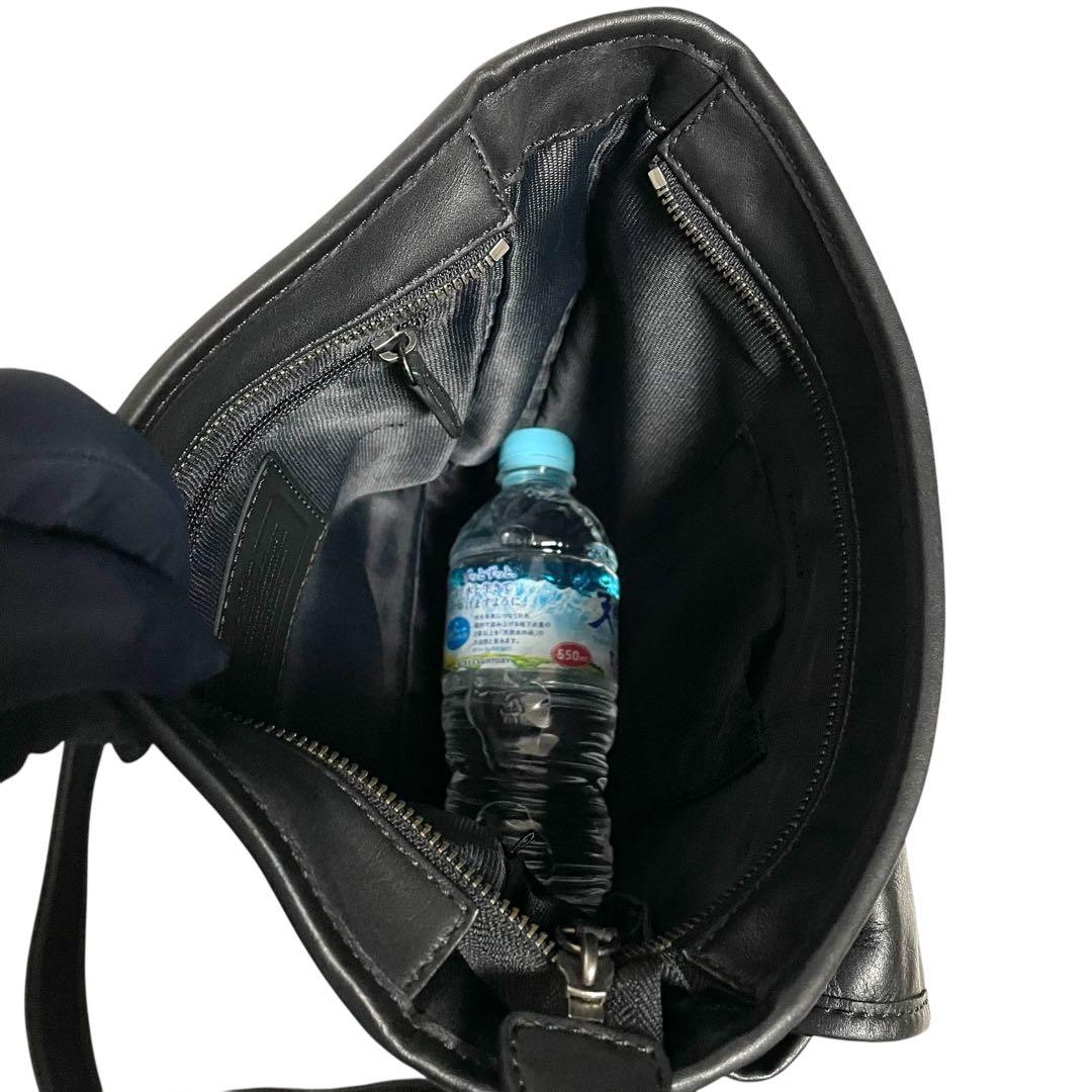 ✨極美品✨COACH コーチ メッセンジャーバッグ レザー ブラック 斜め掛け