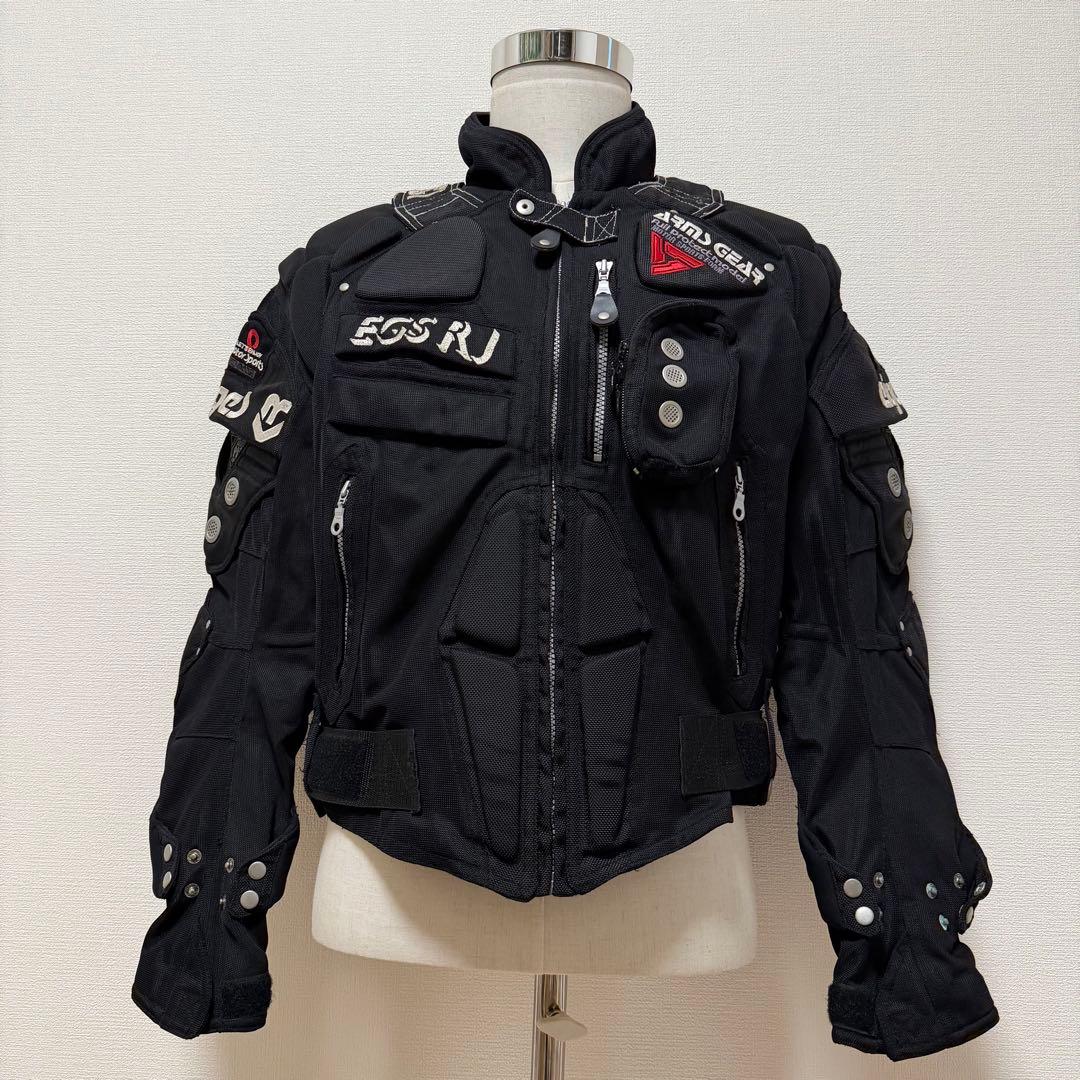 KISS RACING TEAM　バイクジャケット　プロテクター　ブラック　M