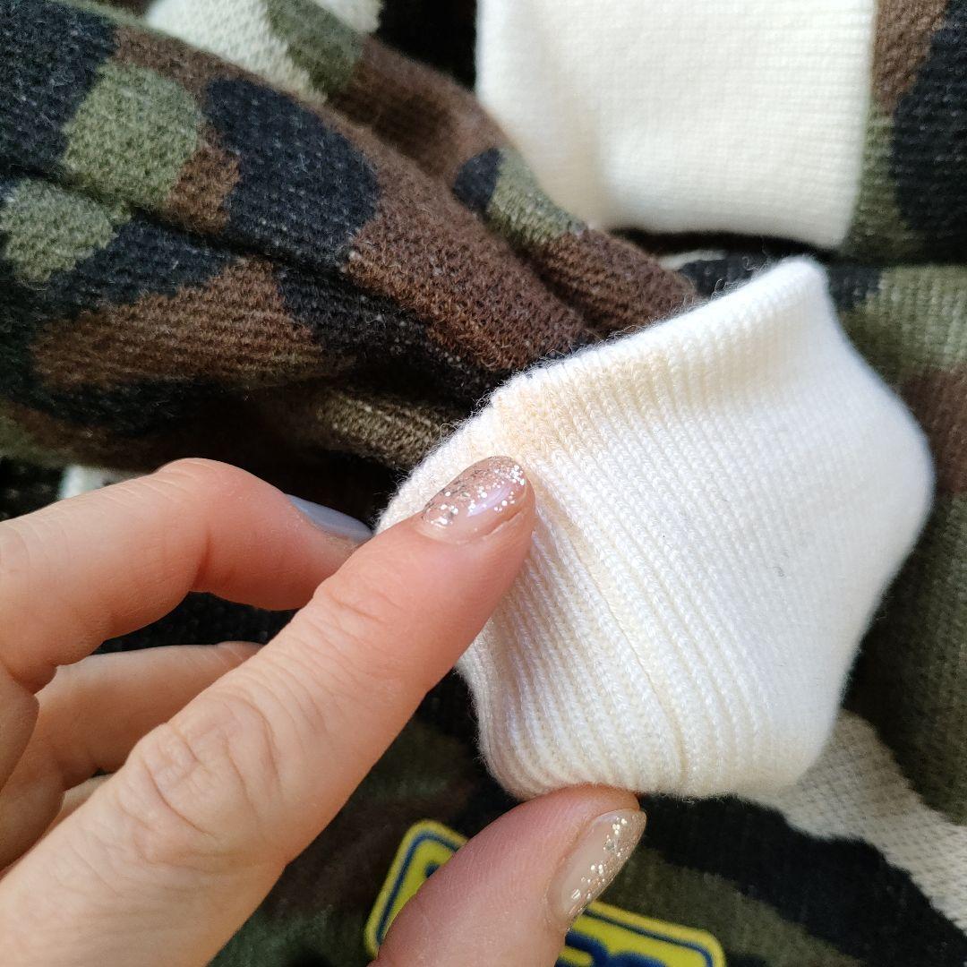 パーリーゲイツ　蓄熱　迷彩　ニット　アウター