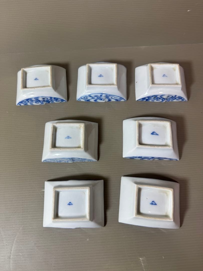 2889 深川製磁　涼彩紅葉　小皿　8cm 7客