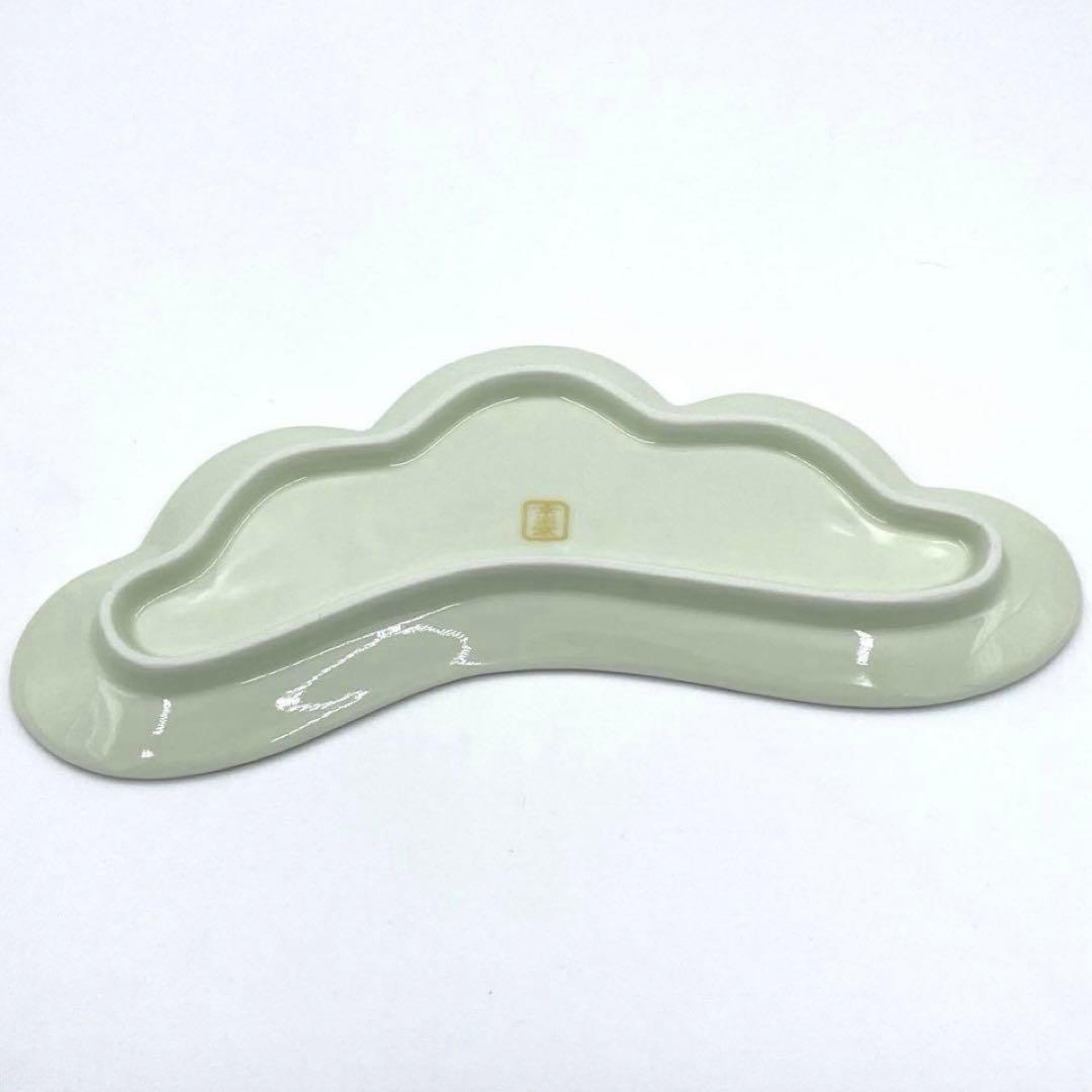 【新品】【大人気】有田焼幸楽窯　錦白金松葉形前菜皿3枚セット　縁起物