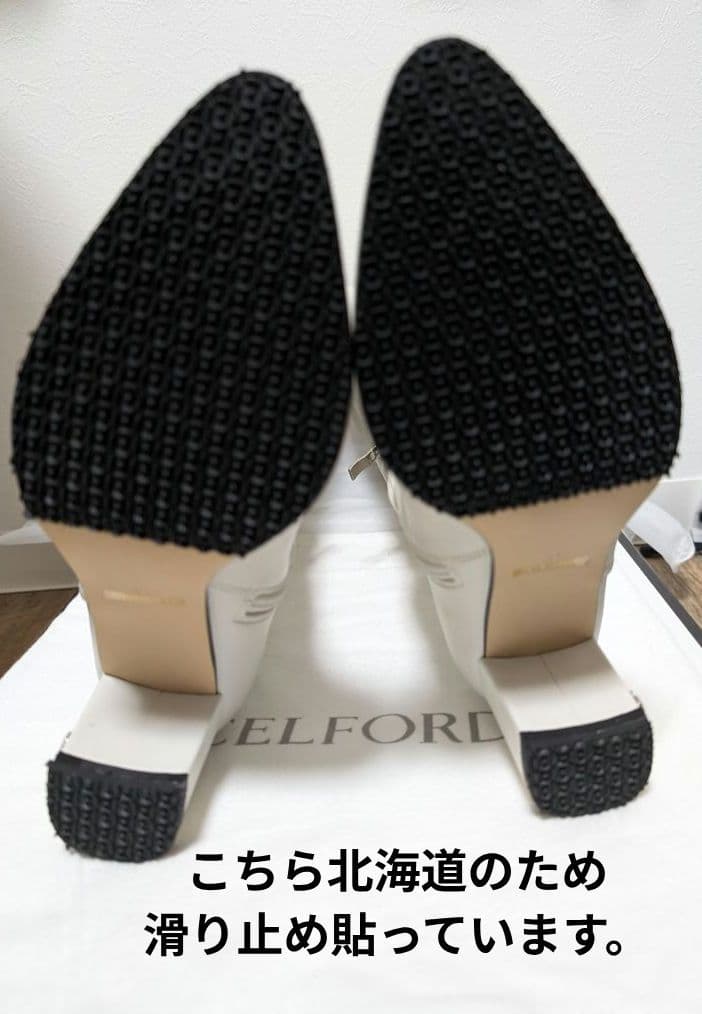 CELFORD アイボリー ロングブーツ 37