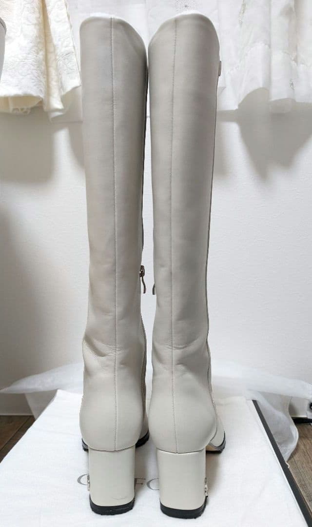 CELFORD アイボリー ロングブーツ 37
