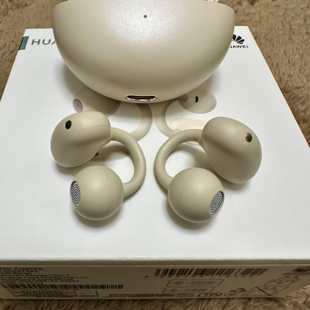 HUAWEI FreeClip ベージュ イヤーカフ型ワイヤレスイヤホン