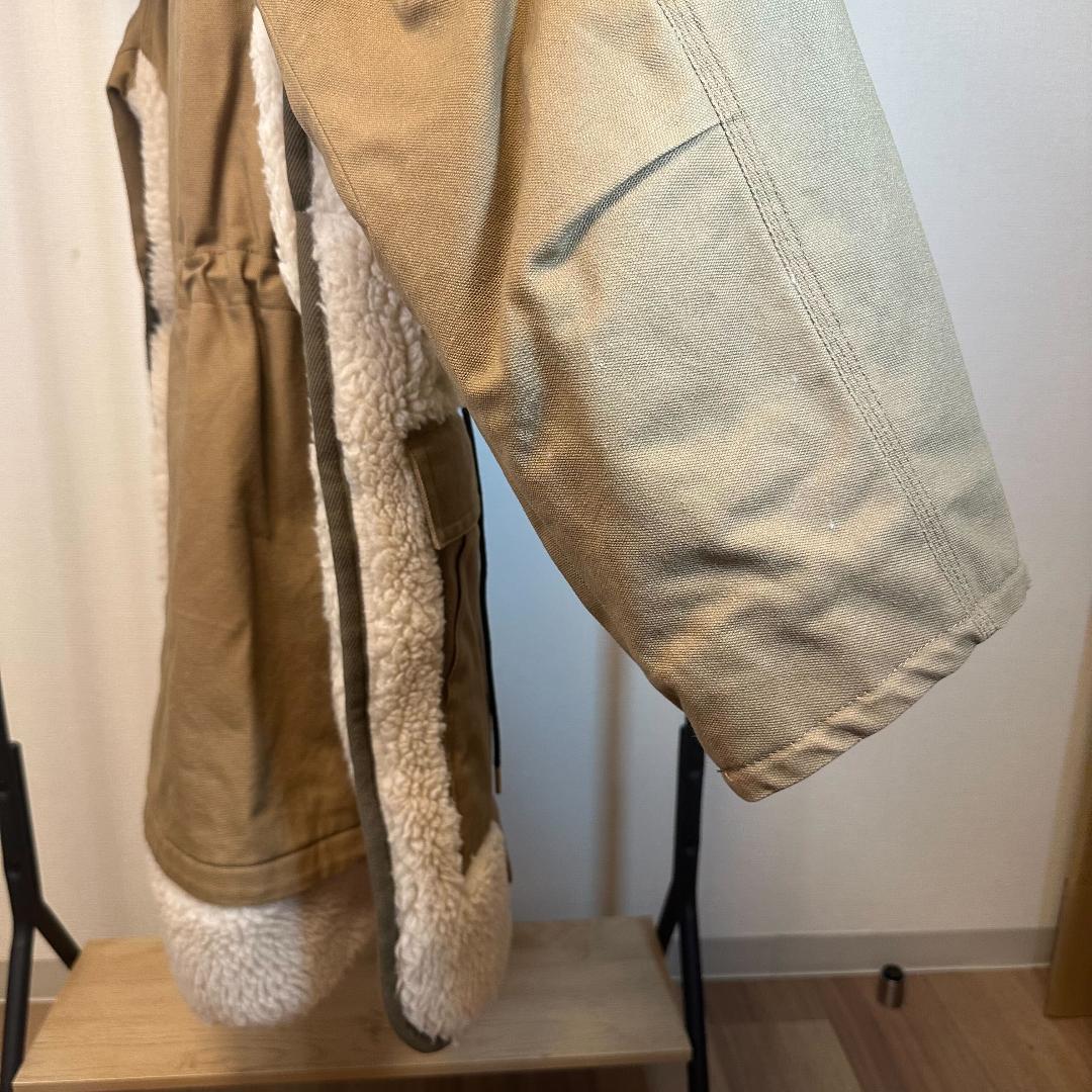 sacai Carhartt サカイ シベリアンコート ベージュ サイズ3