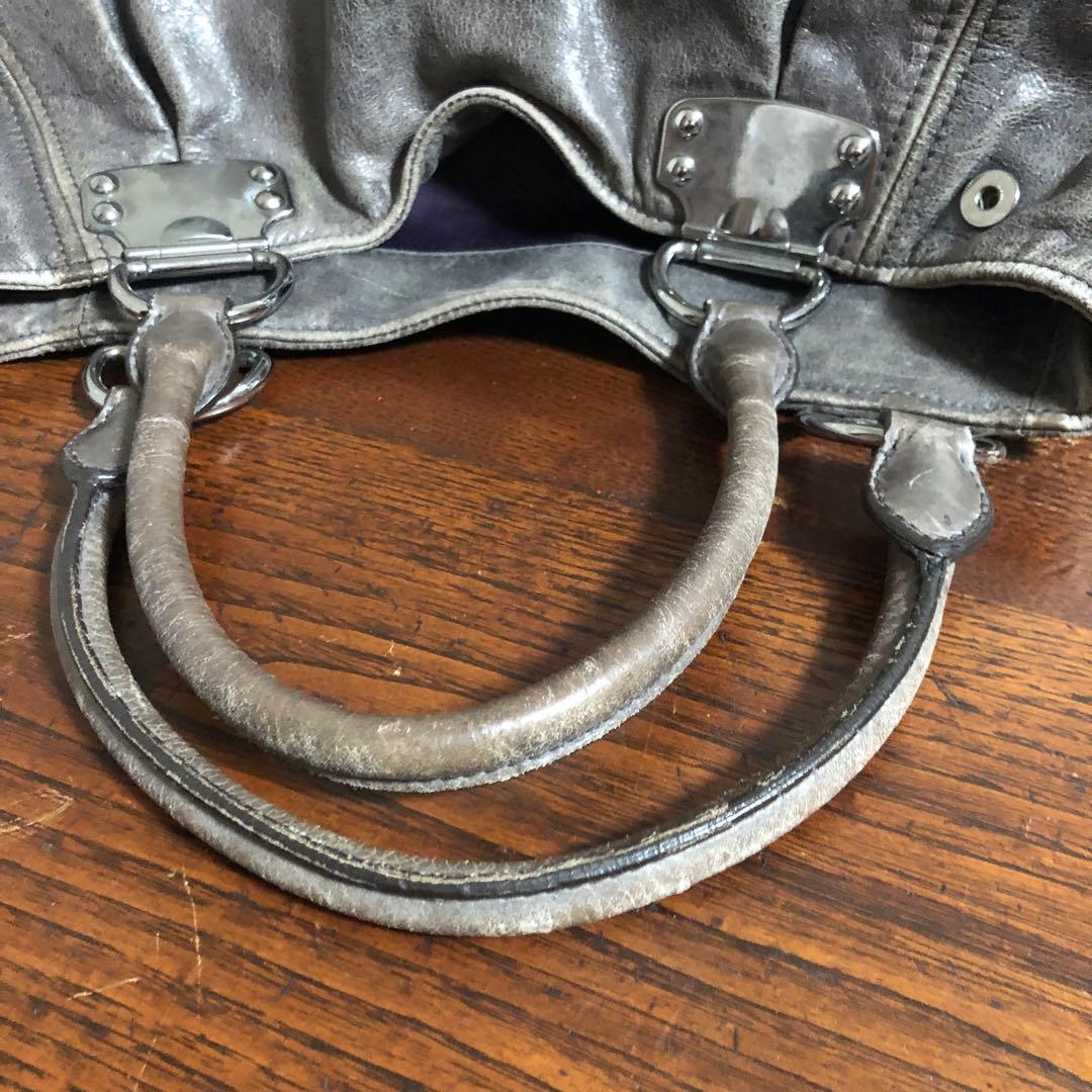 バッグ 00s MIU MIU leather hand bag archive