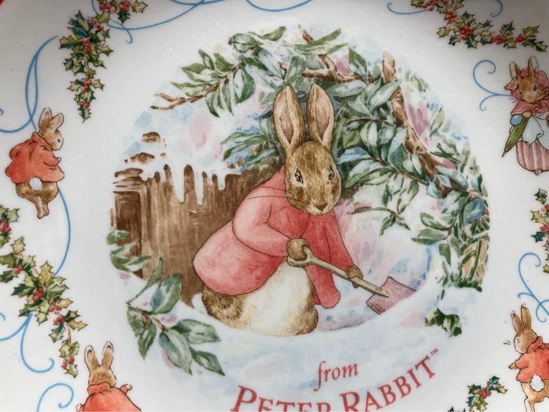 ピーターラビット　ウェッジウッド　クリスマス プレート　6枚　Xmas 送料込