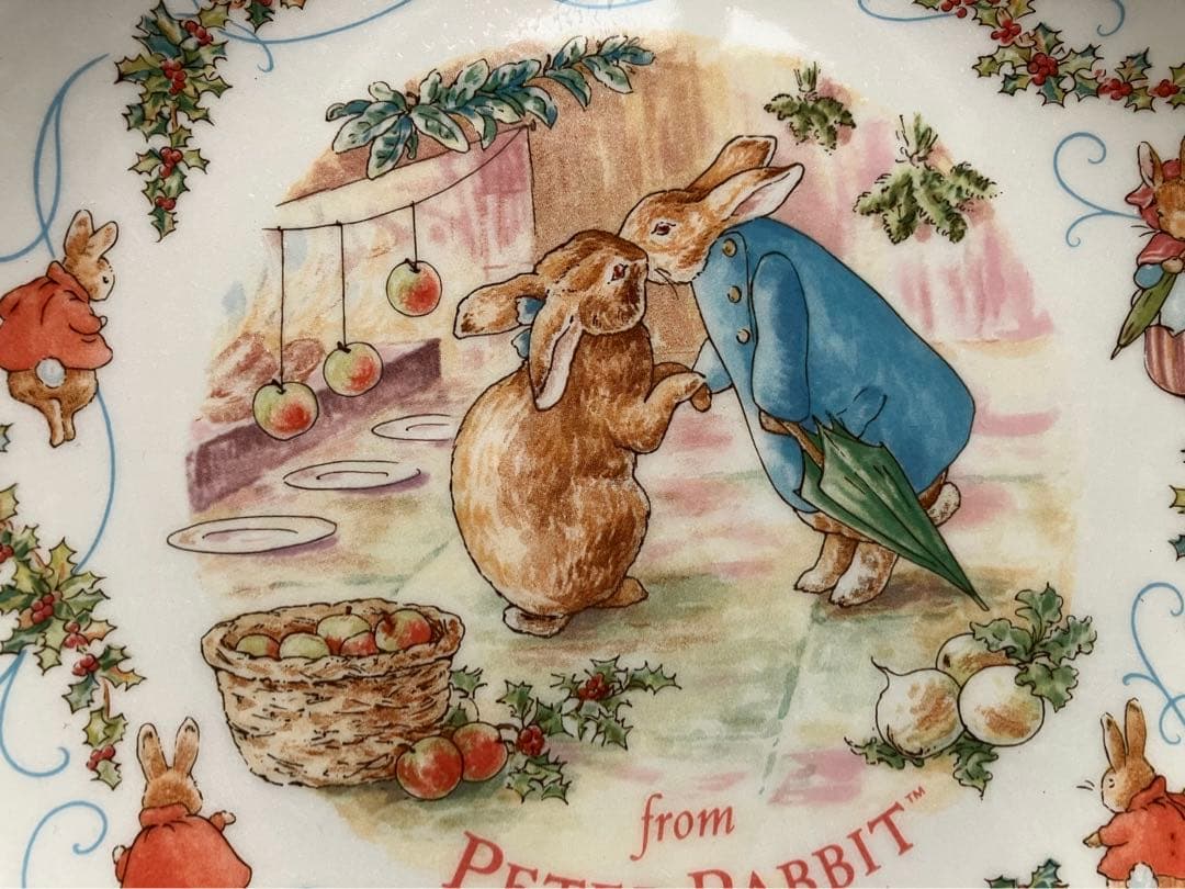 ピーターラビット　ウェッジウッド　クリスマス プレート　6枚　Xmas 送料込