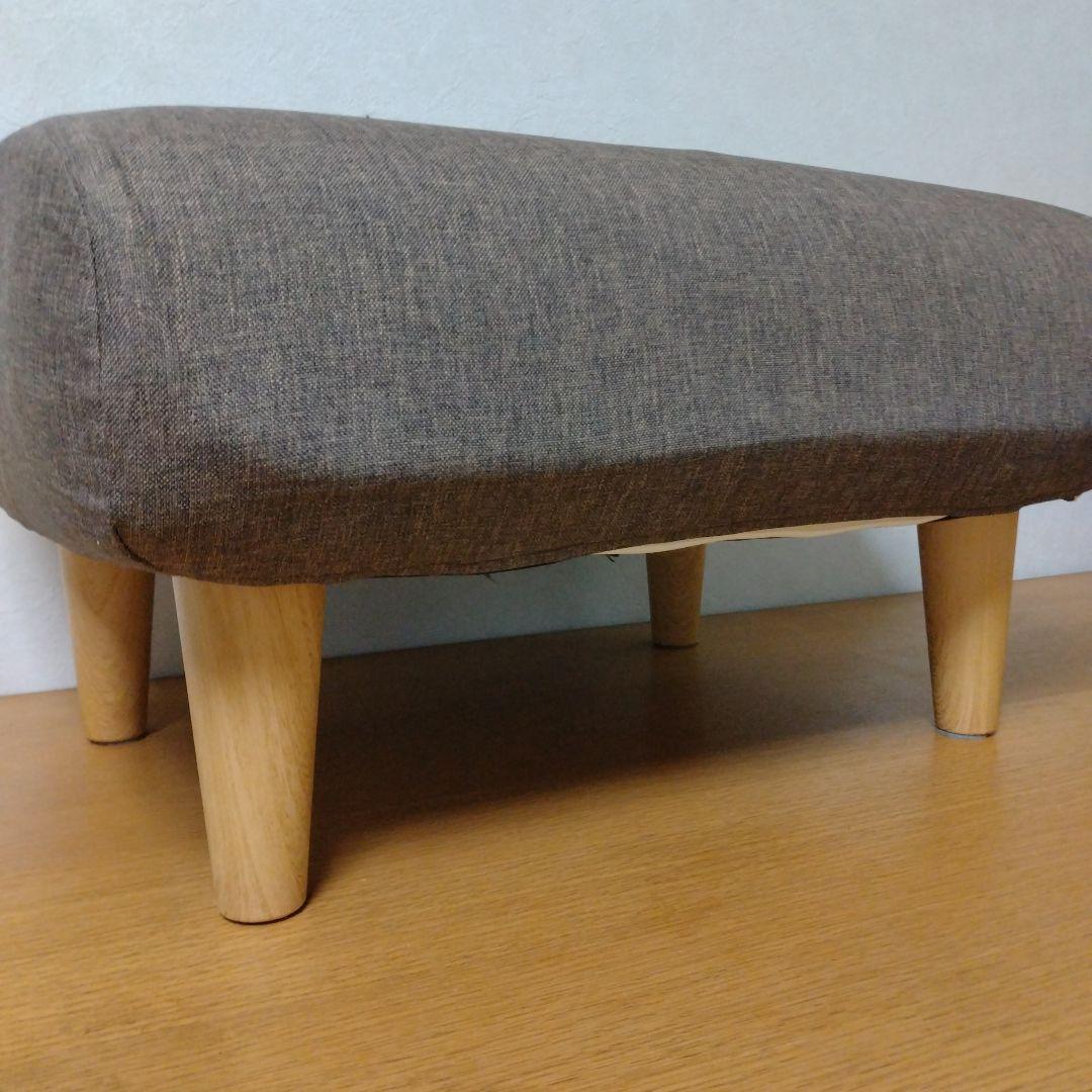 オットマン　国産　日本製　ホワイト　ブラウン　専用カバー付き