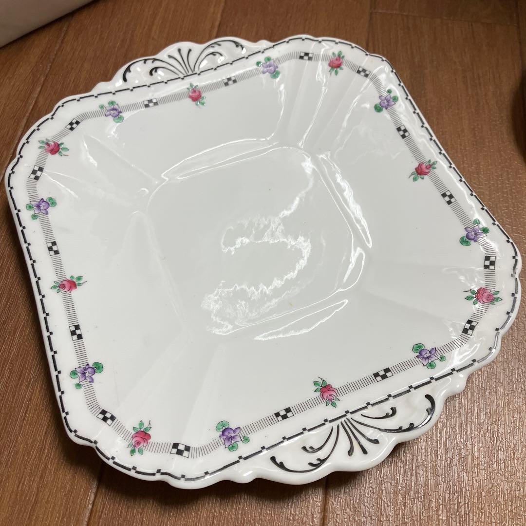 イギリス　アンティーク　Shelley シェリー　カップ＆ソーサー　プレート