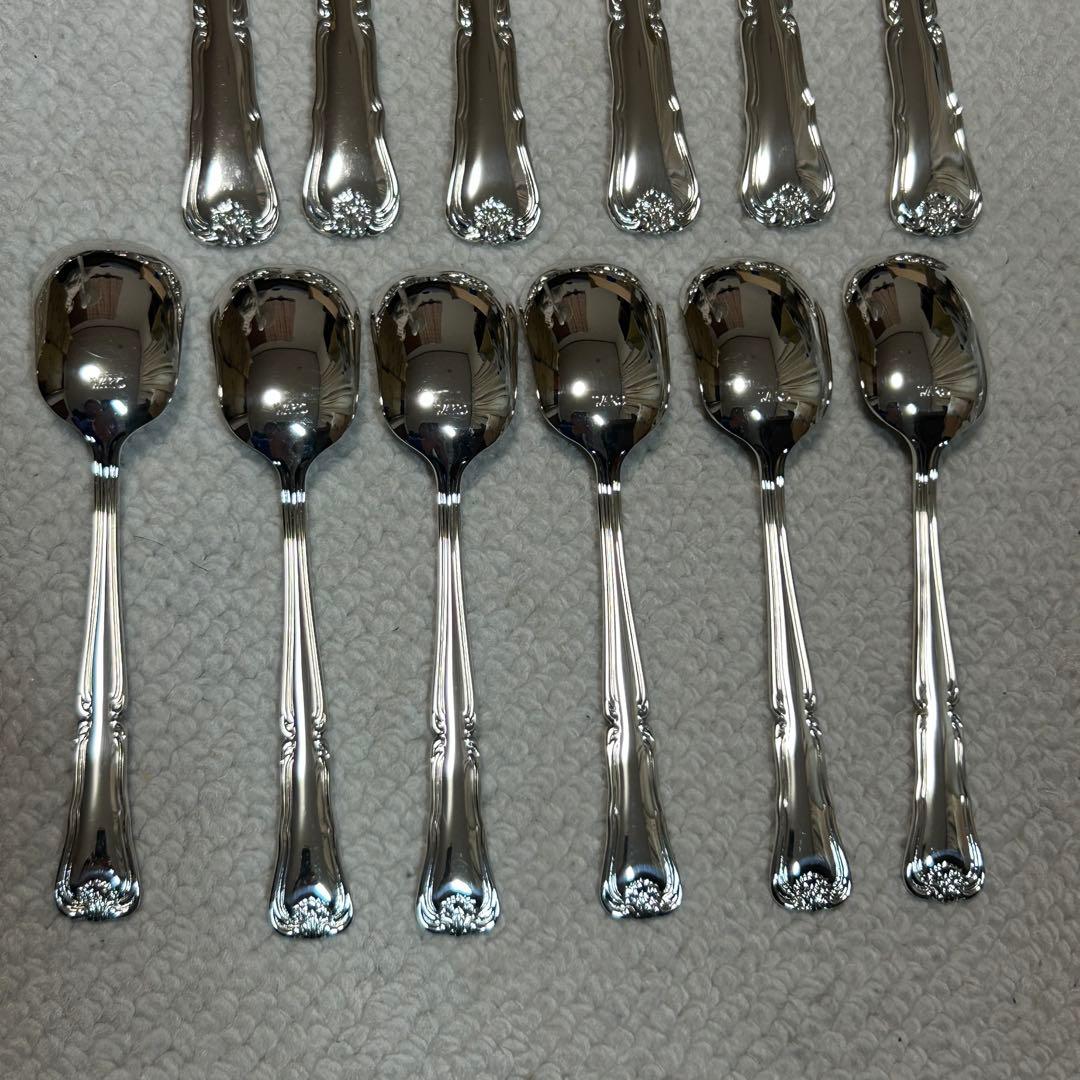 新品未使用品　WAKO　銀座和光　銀仕上げ　カトラリーセット　11種類　41本