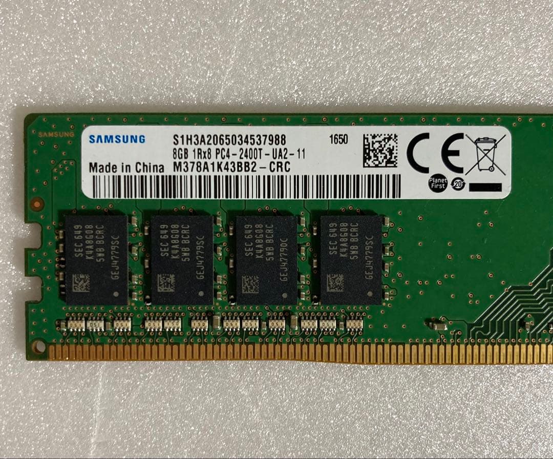 SAMSUNG デスクトップＰＣ用メモリー 8GB・DDR4 【4枚】